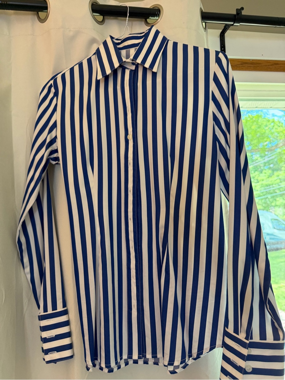 CR Ranchwear Blue & White Striped Shirt - Excellent NWOT